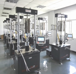 靖江特殊鋼十臺高溫持久蠕變試驗機完成計量驗收